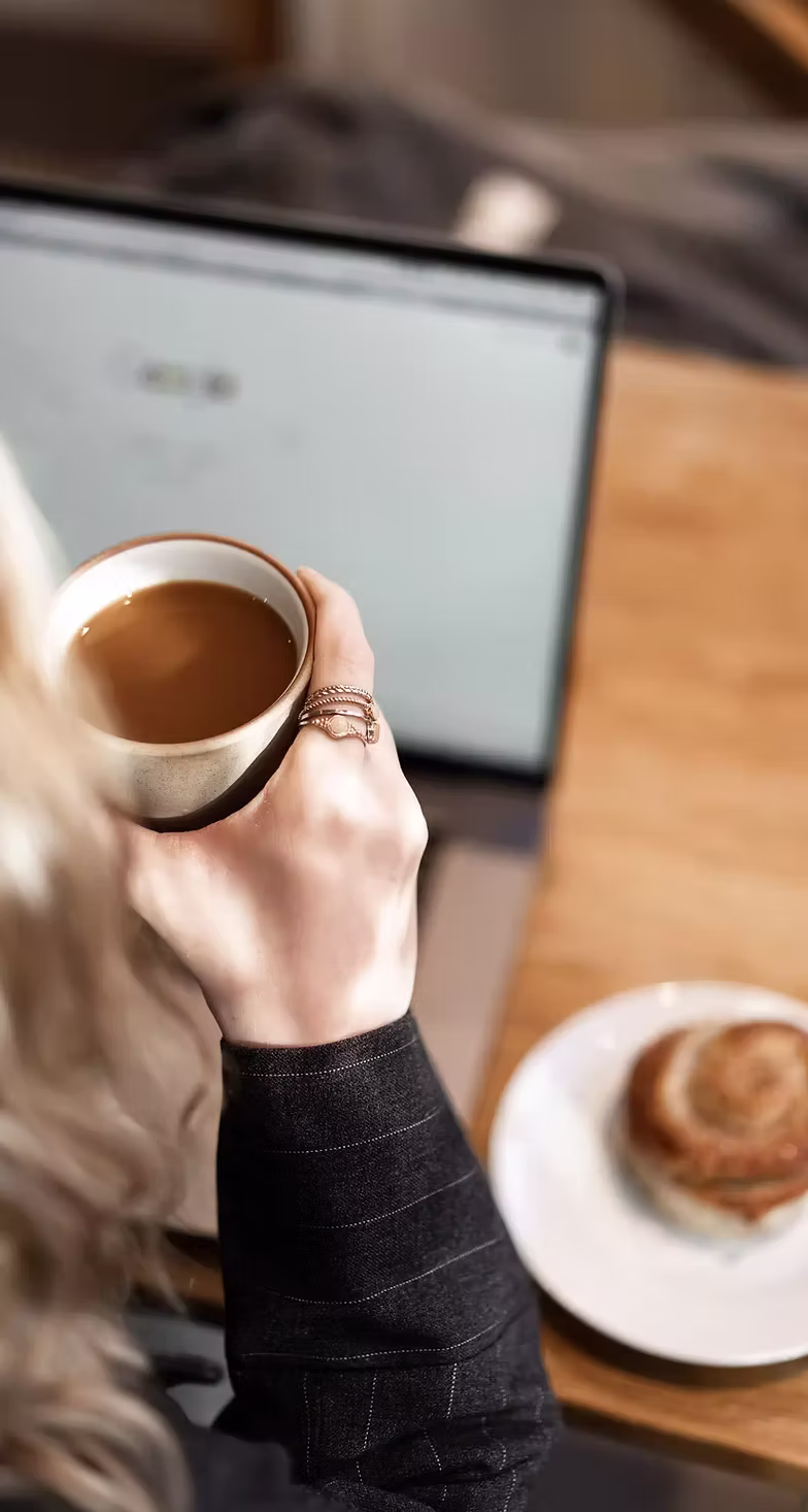 Working at the desk