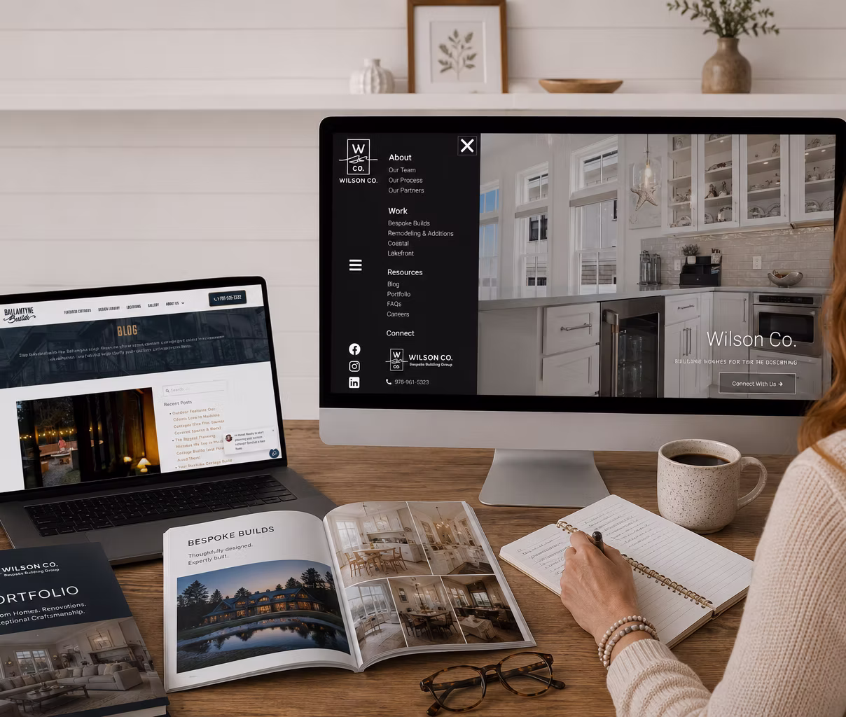 JMACK Built website on a laptop